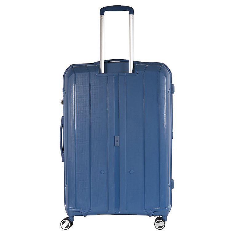 Чемодан 4-х колесный FABRETTI 100% полипропилен, 53X80X30см, синий