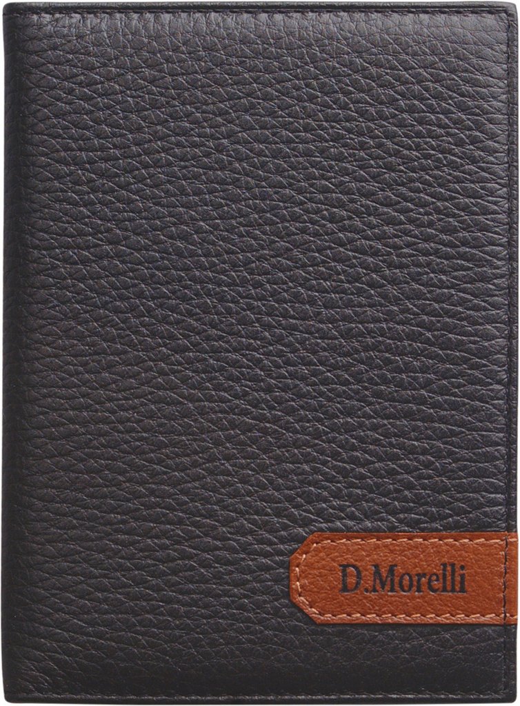 Бумажник водителя D.Morelli "Вестерн", нат. кожа, черный