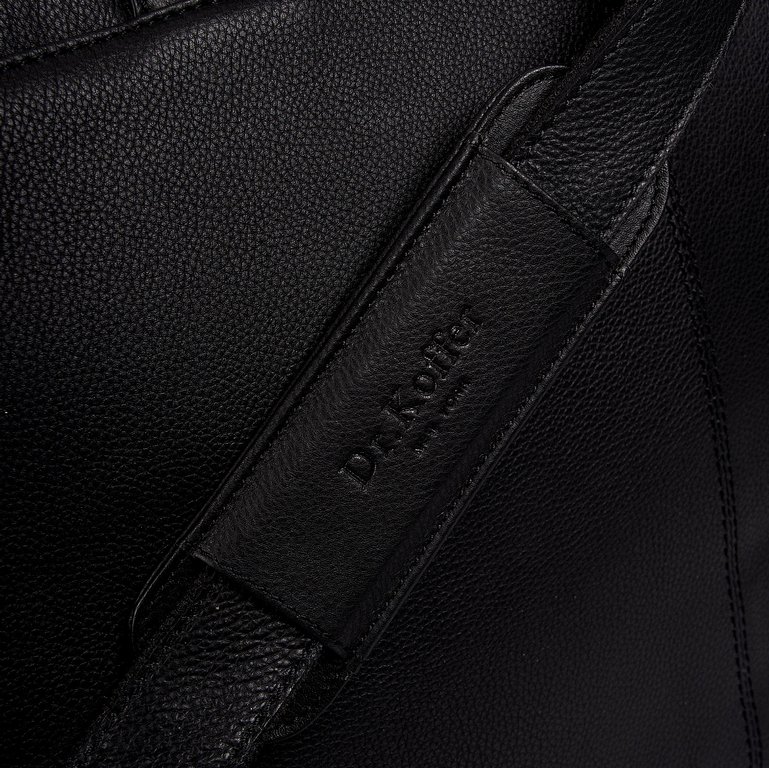 Сумка дорожная Dr.Koffer 50х35х17см нат. кожа, черный