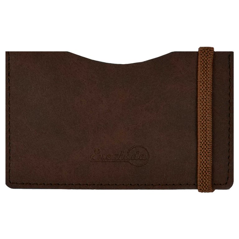 Карман для кредитных, дисконтных карт, пропусков, коричневый 2 отделения, кожзам