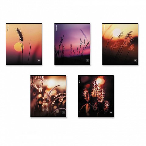 Тетрадь 48 лист кл. А5 на скрепке "Macro Nature" 5 ВИДОВ