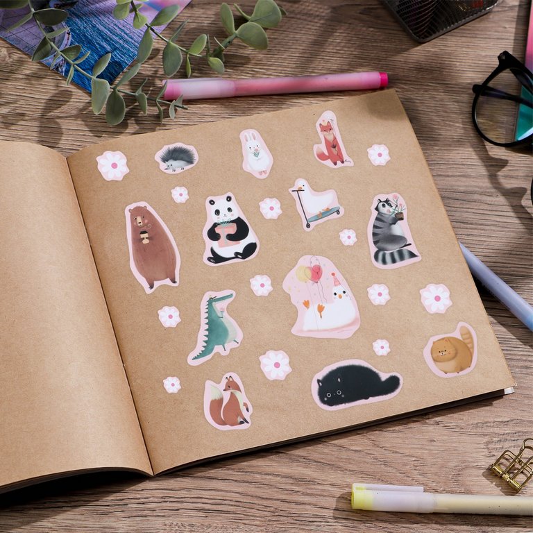 Наклейки 14 х 21 см "Друзья, животные" АРТ УЗОР