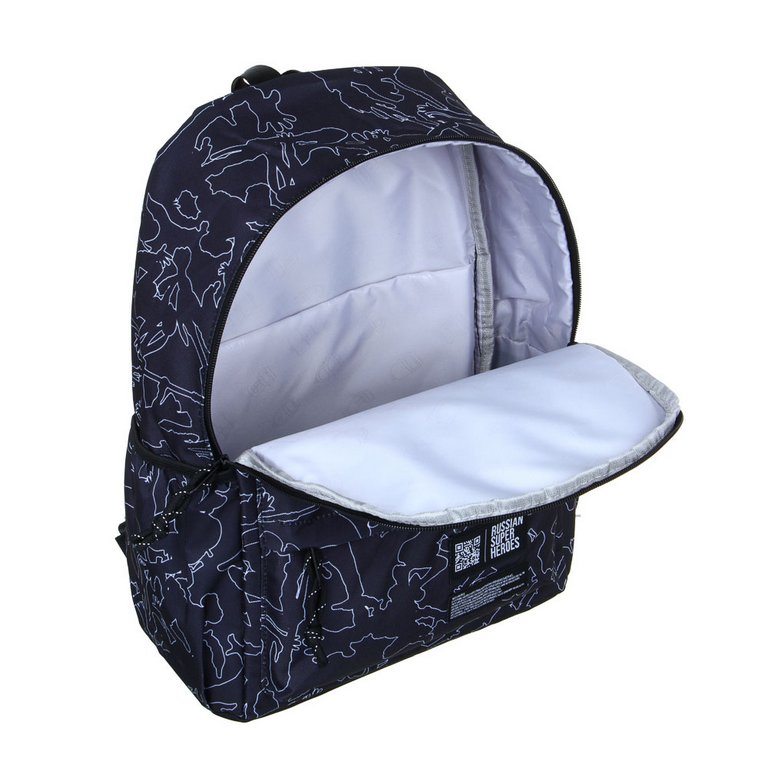 Рюкзак молодежный универсальный "Силуэты на черном" 41*29*18см, 1 отд., 4 карм.