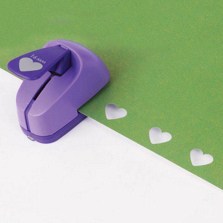 Дырокол фигурный 1,6 см "Сердце" ОСТРОВ СОКРОВИЩ