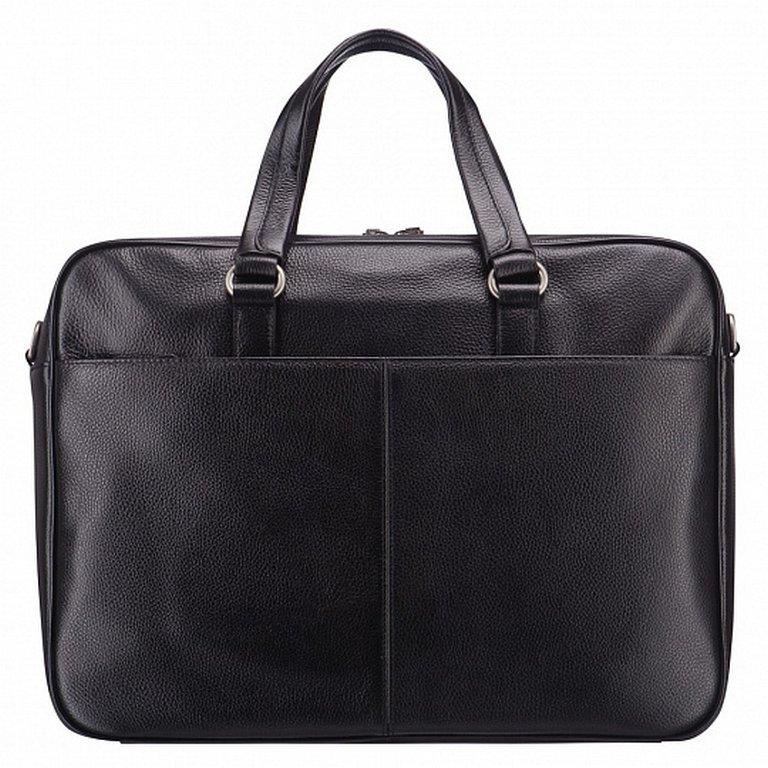 Сумка мужская Dr.Koffer 38*28*9 см, нат. кожа, на плечевом ремне, черная