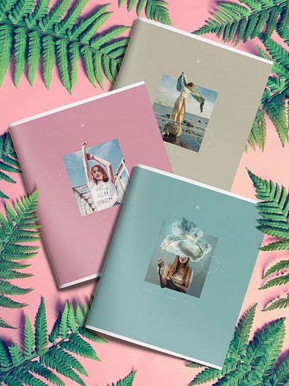 Тетрадь 48 лист кл. А5 на скрепке LOREX "DAY-DREAM" двойная обложка soft touch