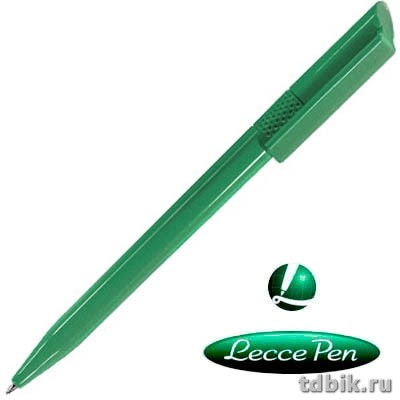 Ручка под логотип зеленый корпус Lecce Pen Twisty