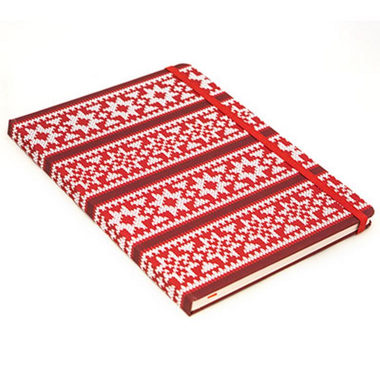 Записная книжка 155*210 мм "Hand made" красная, клетка