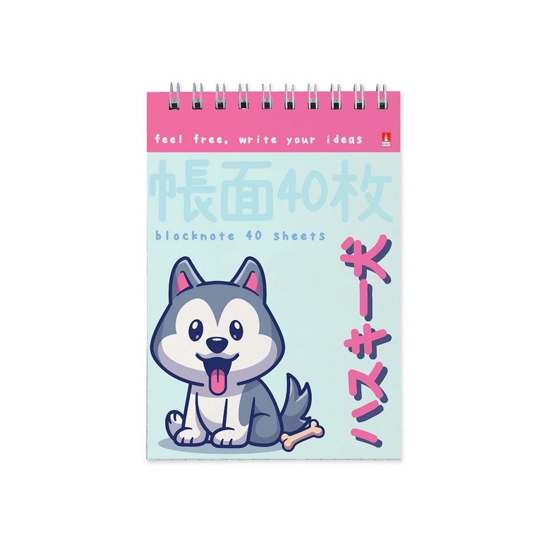 Блокнот А6  40л., 105*148 мм, на гребне Альт "KAWAII ANIMALS" 4 вида