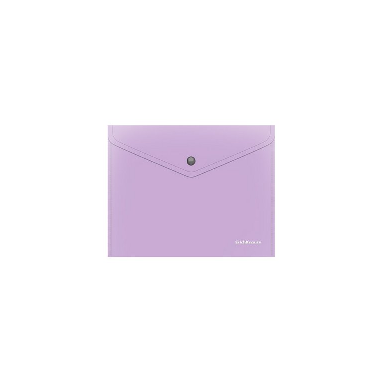 Папка-конверт на кнопке A5+ пластик ErichKrause Matt Pastel Bloom, ассорти