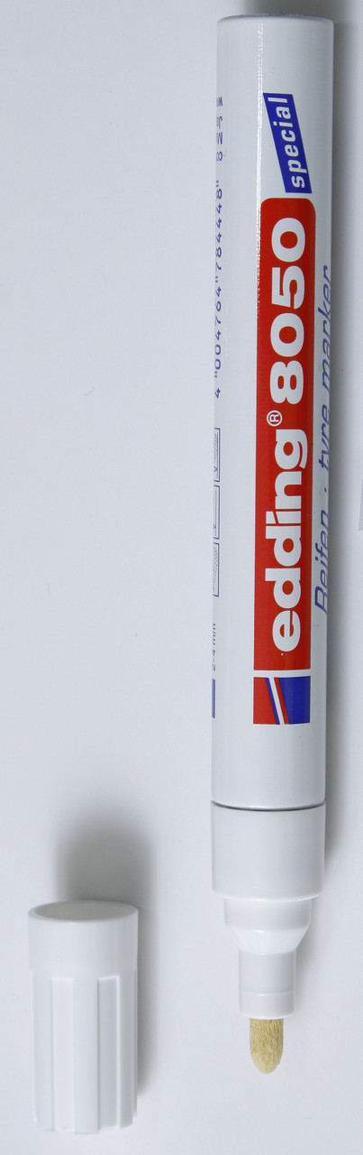 Маркер для шин 2-4мм Edding 8050 белый