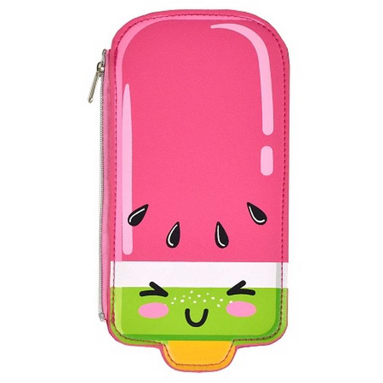 Пенал  для девочки Феникс + "Фруктовый лед" 10х21 cм, иск. кожа