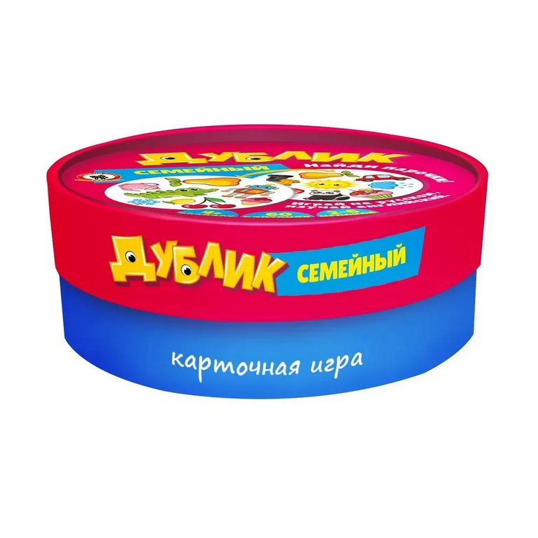 Игра настольная  .4+ с карточками Дублик "Семейный" (2-4 игрока, 60 карточек) Русский стиль