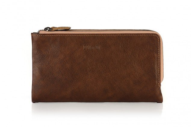 Сумка-органайзер D.Morelli "Бонд" нат. кожа, коричневая