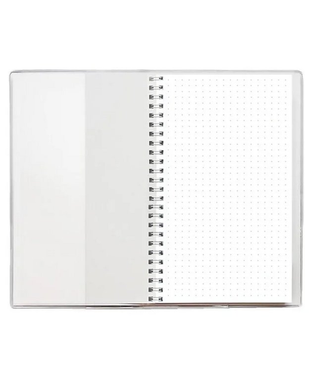 Блокнот А6  48л., 110*190 мм, на гребне в точку "Перо" + ручка