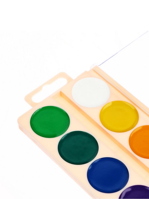 Краски акварельные 12 цв. медовые Луч "Школа Творчества" (без кисти, пластиковая упаковка)