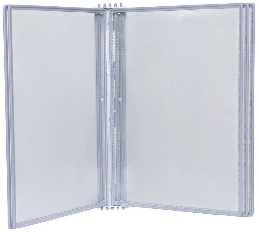 Демонстрационная система настенная 5 панелей А4 (серый)