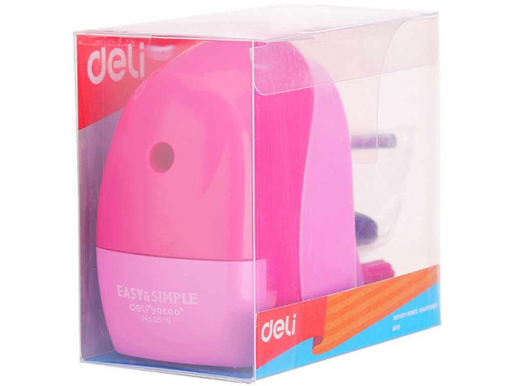 Точилка механическая пластиковый корпус Deli с креплением к столу