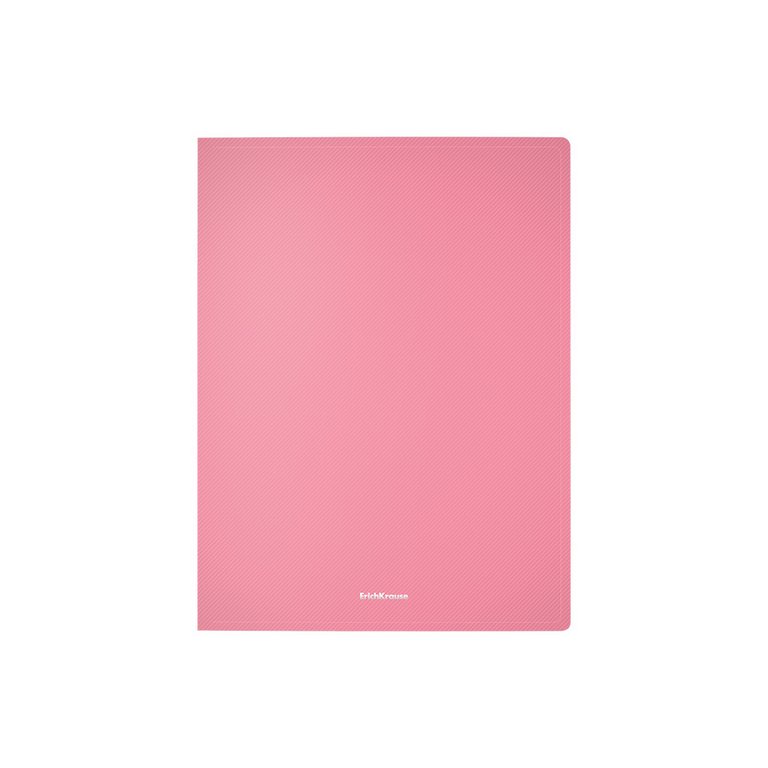 Папка на 4-х кольцах А4 24 мм пластик ErichKrause Matt Pastel, ассорти