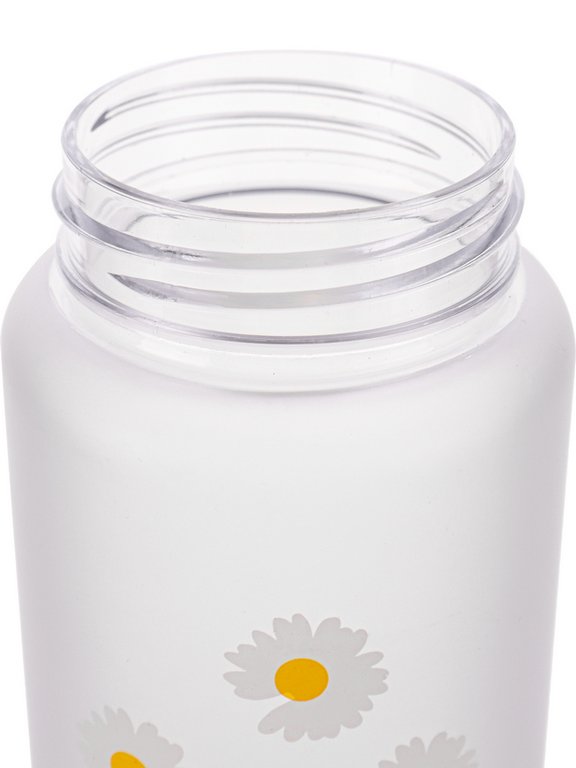 Бутылка пластиковая  450мл "Ромашка" бежевый