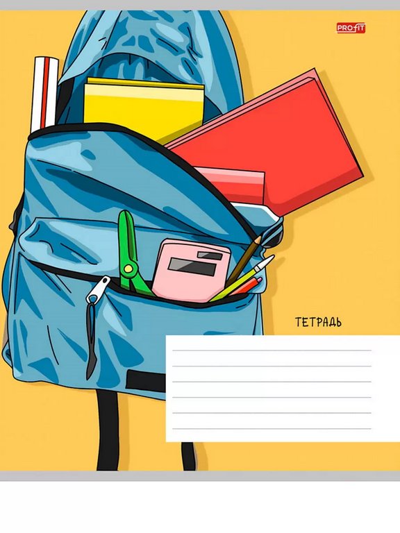 Тетрадь 24 лист кл. А5 "ШКОЛЬНЫЙ РЮКЗАК" ассорти Profit