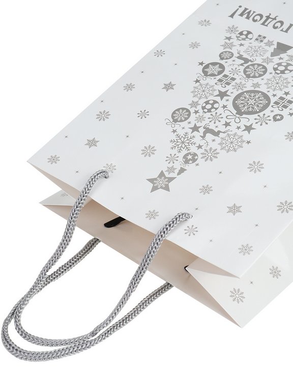 Пакет бумажный НГ 18*23см матовый "Новогоднее сияние"