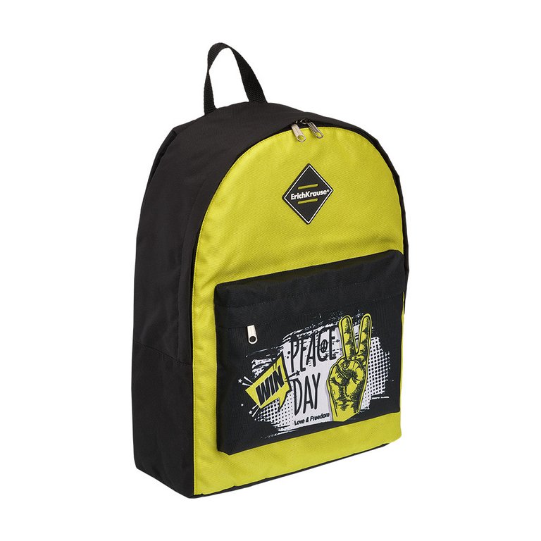 Рюкзак молодежный мужской ErichKrause EasyLine "Victory" 17 л., 39*29*13, салатовый