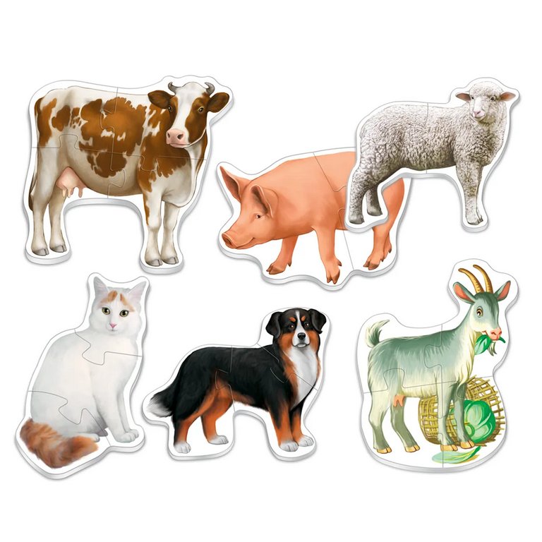 Пазлы MAXI  18 дет. "Домашние животные" Русский стиль