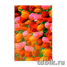 Блокнот А5  70л., 120*180 мм, ламинированный "Тюльпаны"