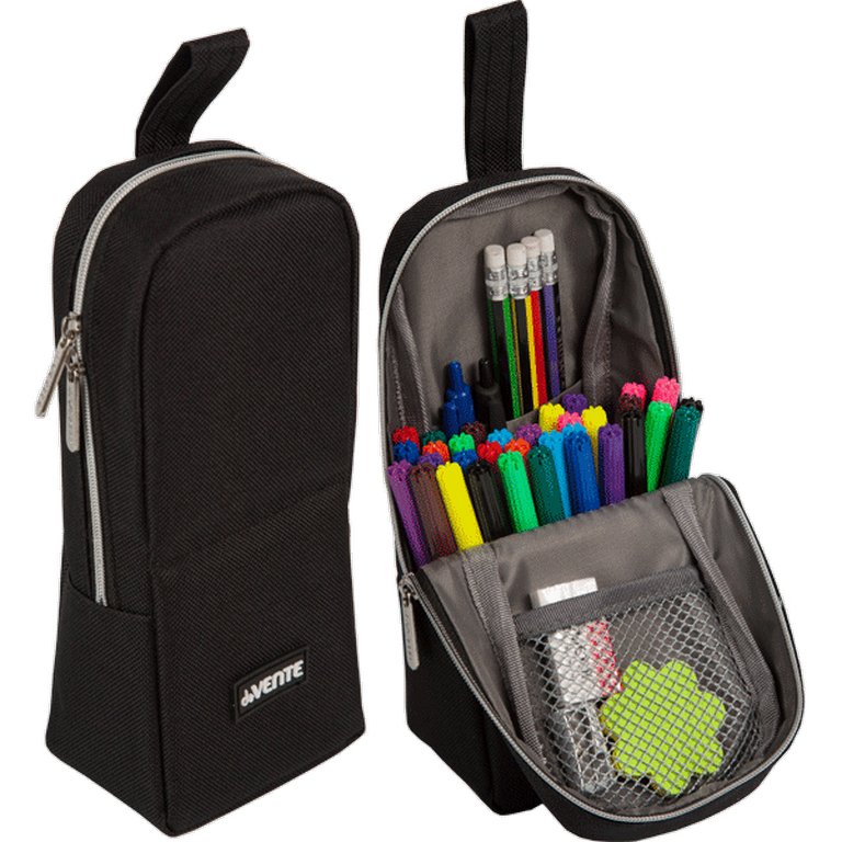 Пенал  универсальный настольный deVENTE "Private" 21x9x6 см, вертикальный, черный