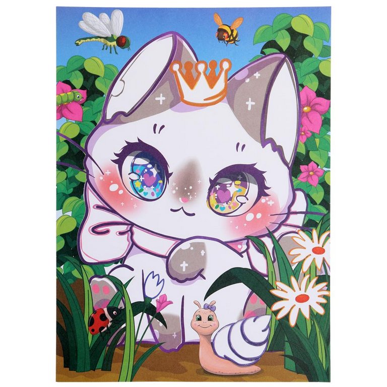 Аппликация фольгой "Кавайная" МУЛЬТИ АРТ