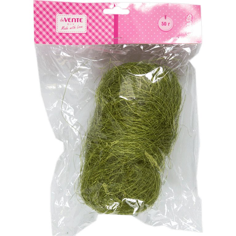 Наполнитель сизалевый 50 г, светло-зеленый