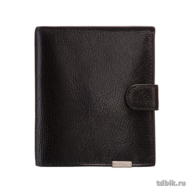 Портмоне Dr.Koffer 13*14см, с ручкой, нат. кожа, черный