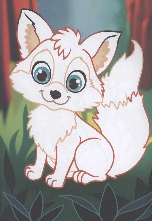 Раскраска А4 "Лесные зверята" 16 стр. ПРОФ-пресс