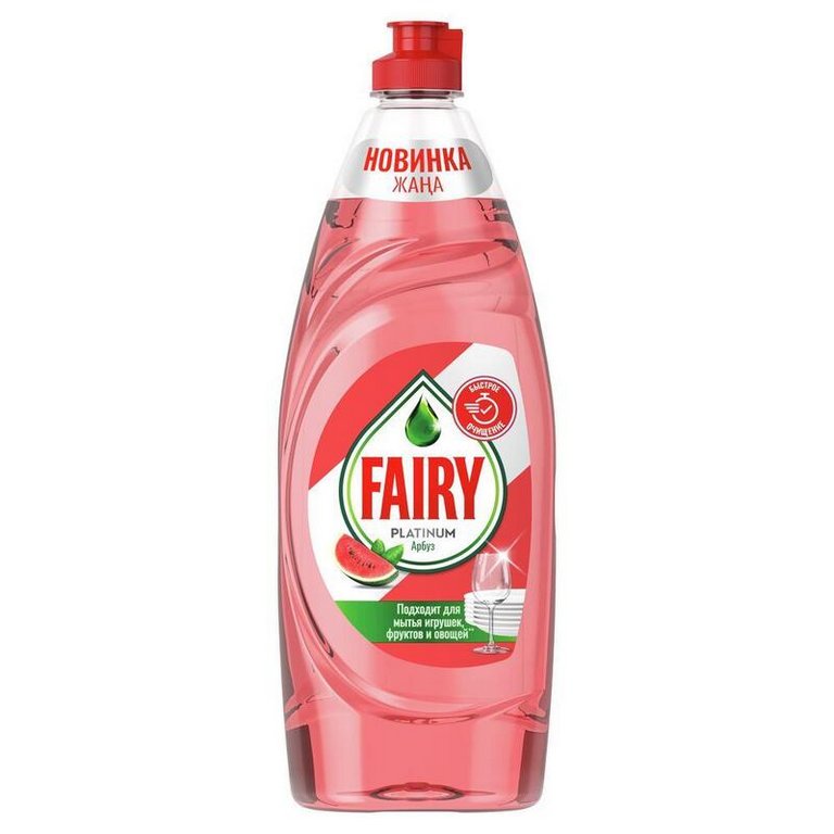 Жидкость д/мытья посуды Fairy Пена эффект 650 мл., Platinum арбуз Жидкость д/мытья посуды Fairy Пена эффект 650 мл., Platinum арбуз