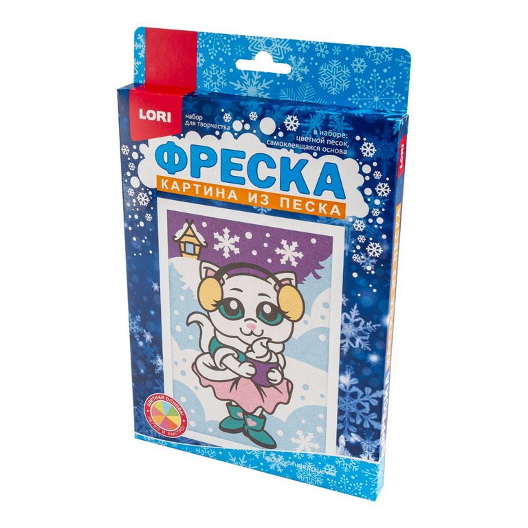 Фреска. Картина из песка 4+ "Белоснежная кошечка" Lori