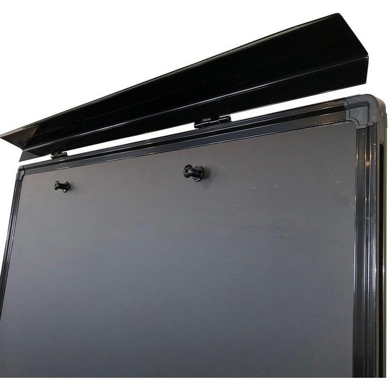 Доска-флипчарт на роликах 700*1000 мм, магнитно-маркерная Attache ЧЕРНАЯ