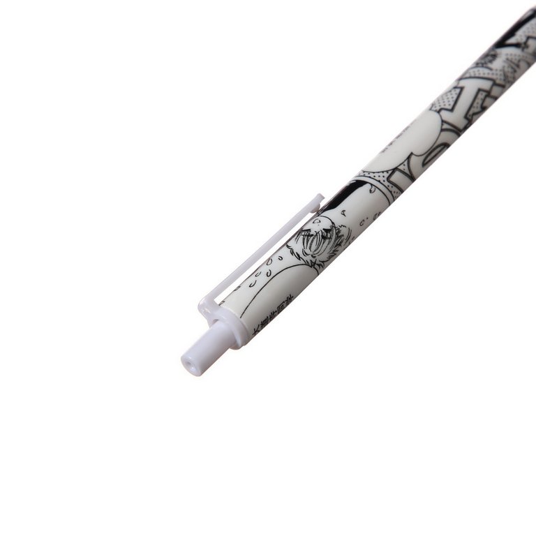 Ручка гелевая с рис. автоматическая Calligrata "Комикс Аниме" 0,38мм, черная