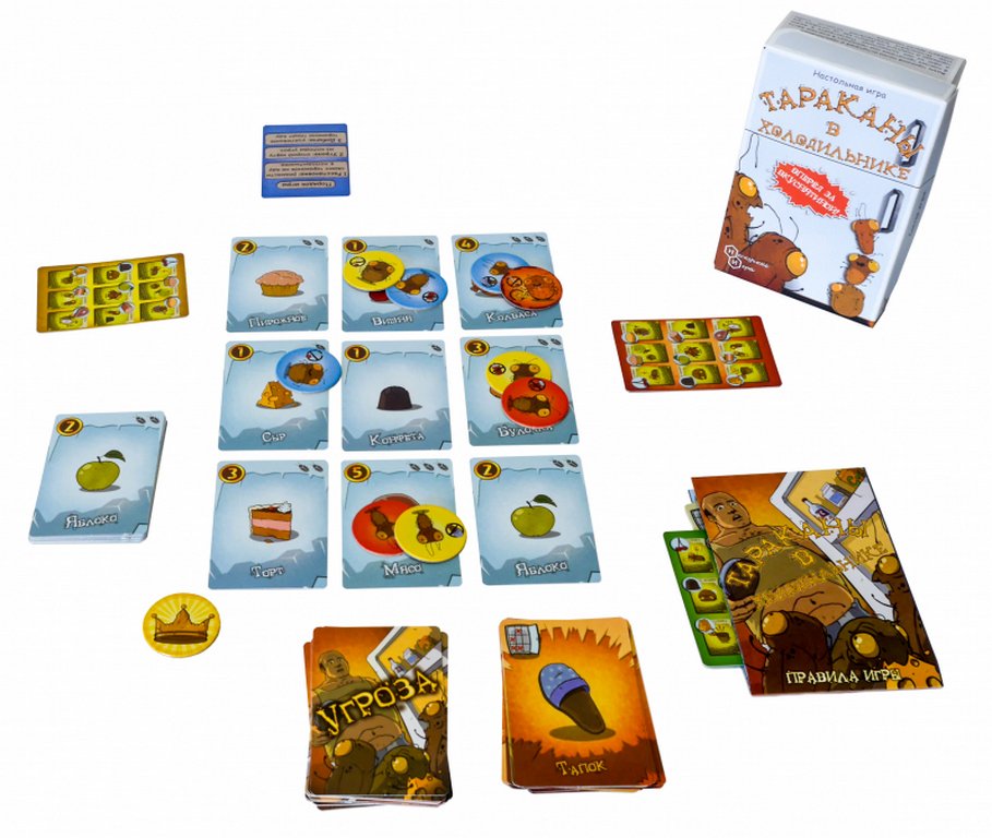 Игра настольная  .7+ с карточками "Тараканы в холодильнике" Нескучные игры