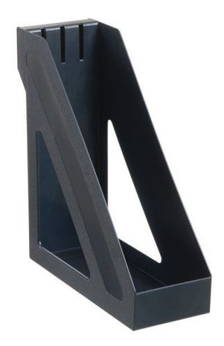 Лоток вертикальный 100 мм Стамм Базис с карманом, черный