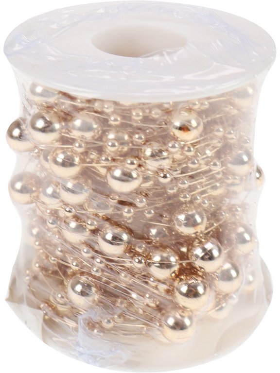 Бусы цвет золото, 10м "Новогоднее чудо"