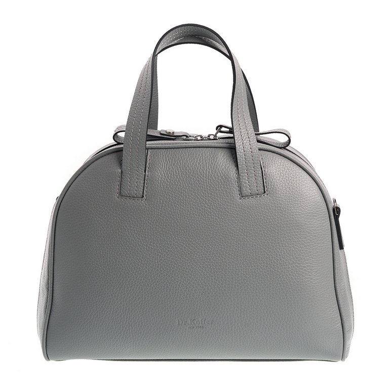 Сумка женская Dr.Koffer 31х25х11см см, нат.кожа серебристый