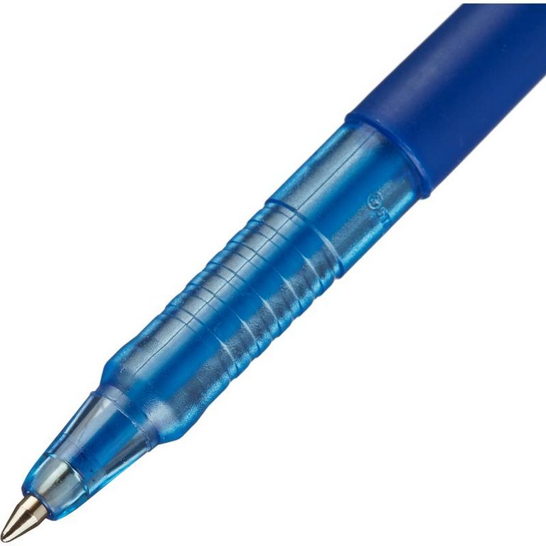 Ручка шариковая Stabilo Liner  0,7мм синяя (стерж.135мм, линия 0,38мм) дымчатая