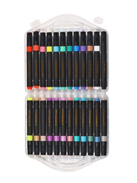 Набор маркеров акриловых 24 цв. (в пластик. пенале)