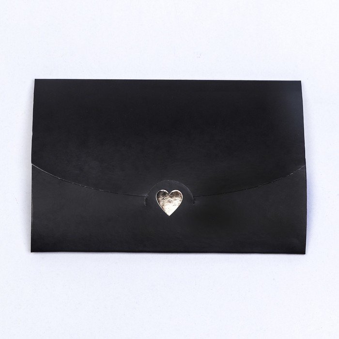 Конверт (для подарочного сертификата) с тиснением черный