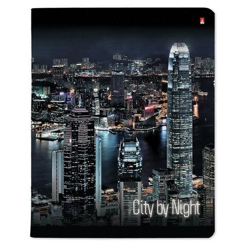 Тетрадь 48 лист кл. А5 на скрепке "НОЧНЫЕ ГОРОДА" 5 ВИДОВ