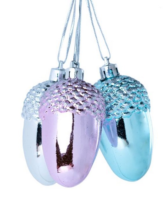 Набор украшений из пластика "Три Орешка" 3 шт/уп нежность