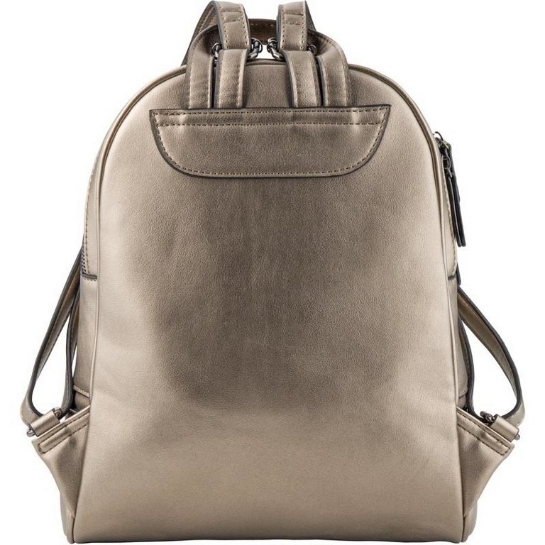 Рюкзак молодежный женский Kite 33*27*9,5см, 590гр., 8л., экокожа золотой металлик