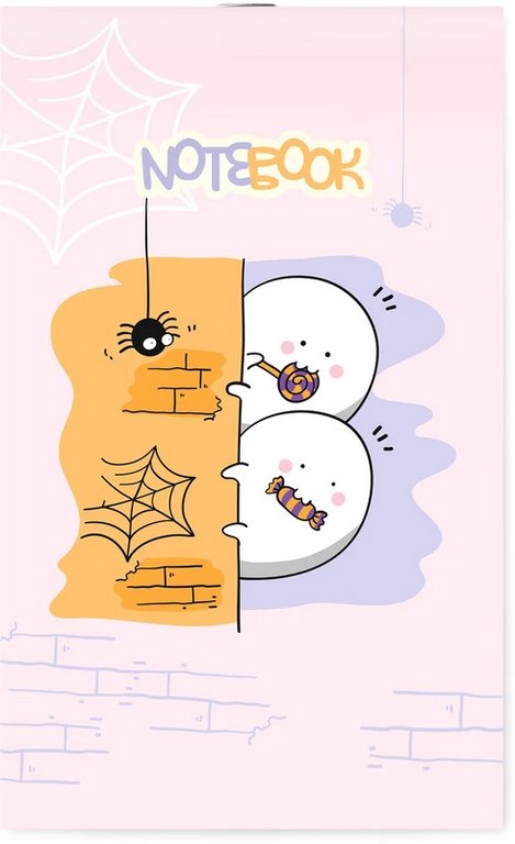 Блокнот А6  30л., 105*148 мм, на скрепке Lamark "Привидешки"