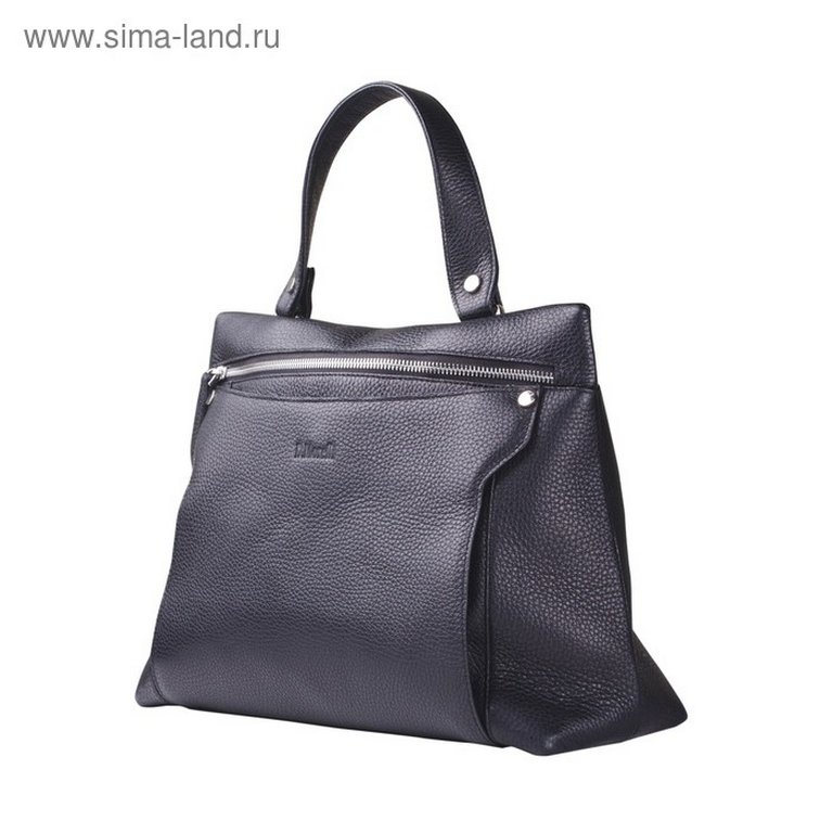 Сумка женская  D.Morelli, нат. кожа, фл.черный